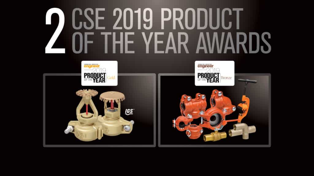 Victaulic Wins Gold and Bronze CSE Product of the Year Awards